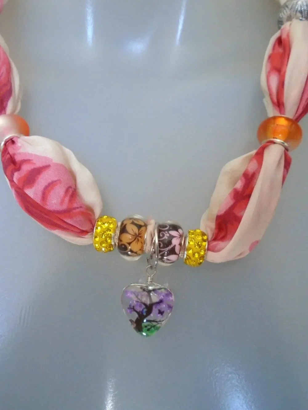 Hand Crafted vintage silk
